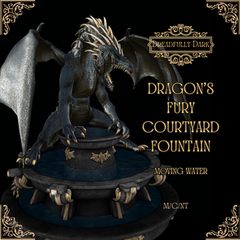 Second Life Marketplace - [DD] Dragon's Fury Courtyard Fountain